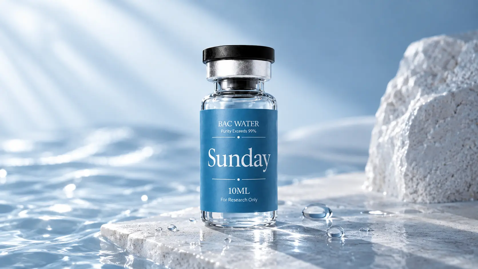 Sunday BAC Water 10ML research vial